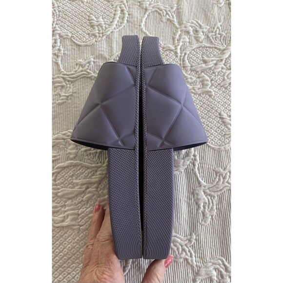 Bottega Veneta Purple Lavender PVC Sandal Flat Slides Made in Italy Lady Size 39 - Picture 7 of 15